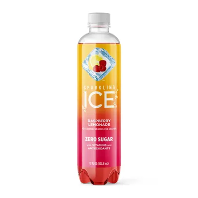 Sparkling Ice Raspberry Lemonade Zero Sugar 17 oz Bottle