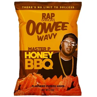Rap Snacks Master P Honey BBQ Wavy Potato Chips 2.5 oz Bag