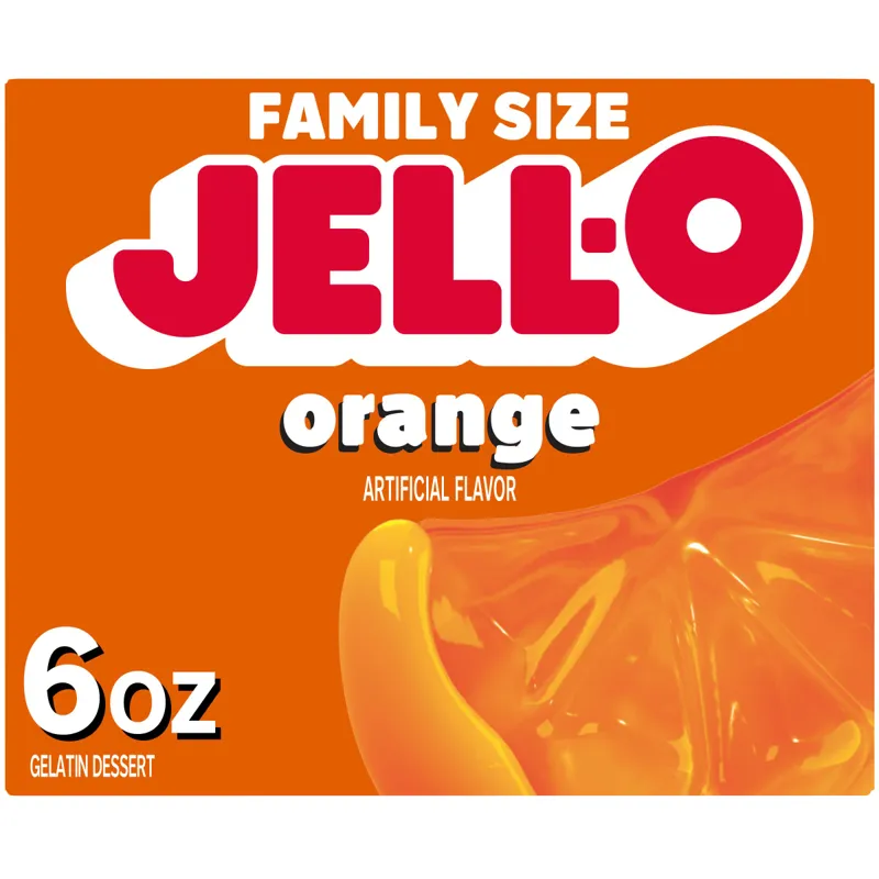 JELL-O Orange Gelatin Dessert Mix view 1