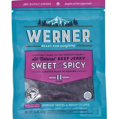 Werner Beef Jerky 2.4oz Bag