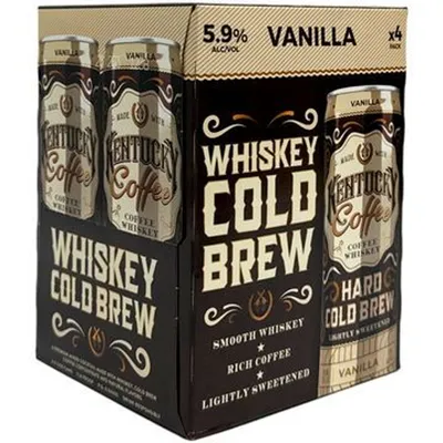 Kentucky Coffee Hard Cold Brew Vanilla 4 Pack 12 oz Cans
