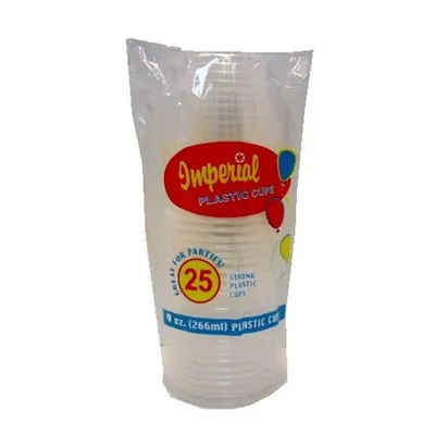 Imperial Plastic Cups 25 count 9 oz