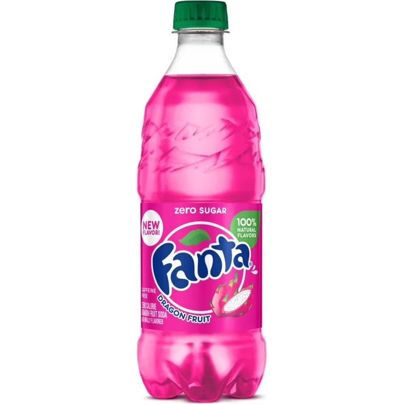 Fanta Zero Sugar Dragon Fruit Soda view 1