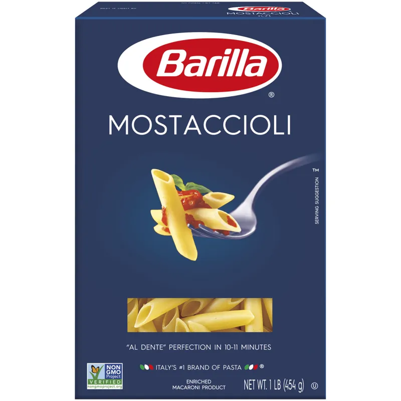 Barilla Mostaccioli Pasta Box view 1