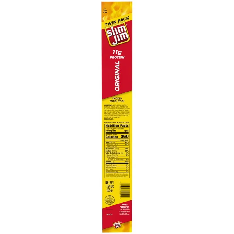 Slim Jim Original Smoked Snack Sticks view 1