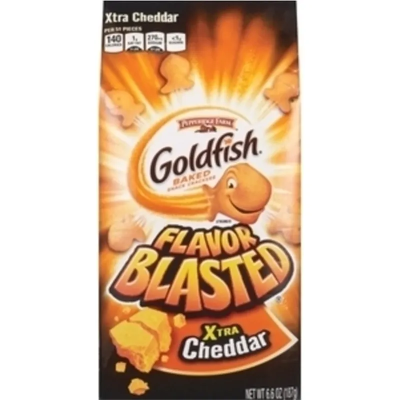 Pepperidge Farm Goldfish Flavor Blasted Baked Snack Crackers Xtra Cheddar view 1