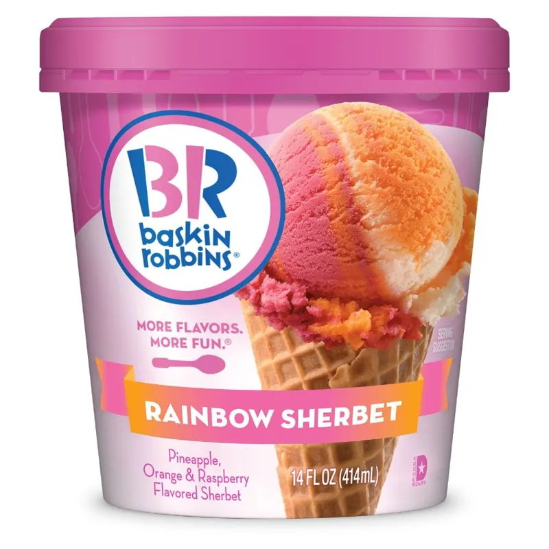 Baskin-Robbins Rainbow Sherbet view 1