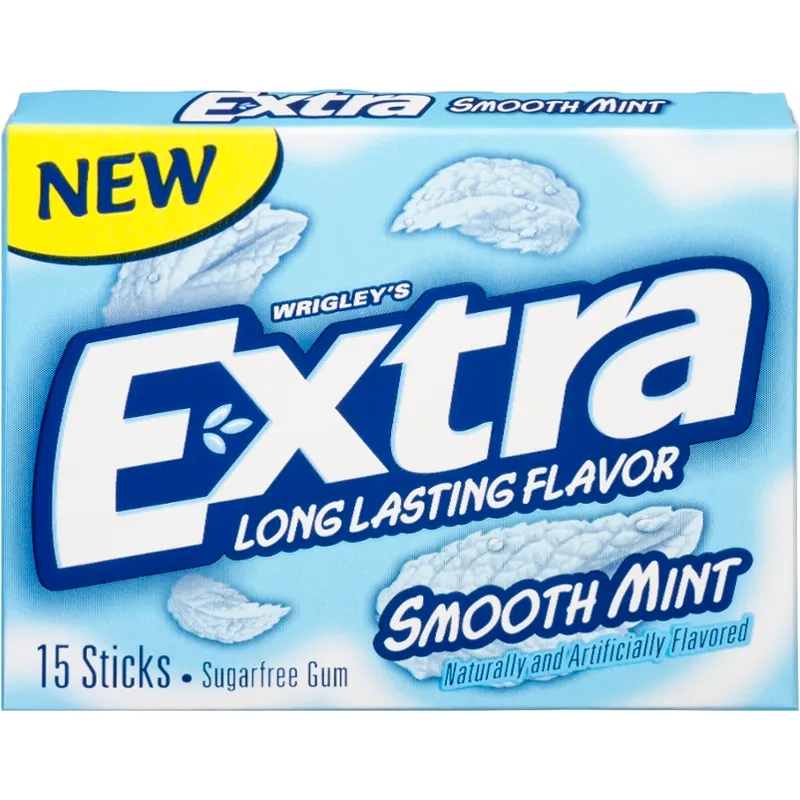 Wrigley's Extra Sugarfree Gum Smooth Mint - Long Lasting Flavor Box view 1