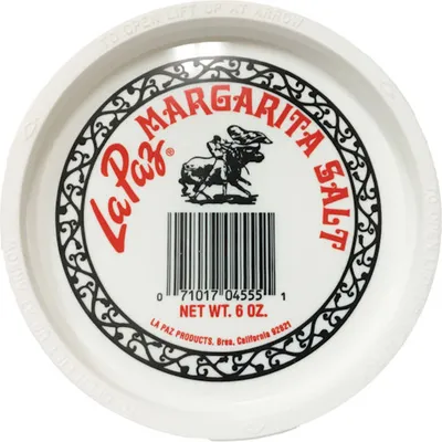 La Paz Margarita Cocktail Glass Rimming Kosher Salt 6oz Container