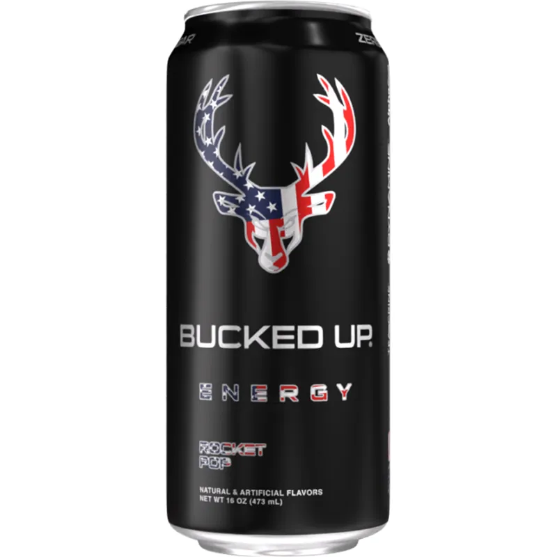 Bucked Up Energy Drink, Rocket Pop view 1