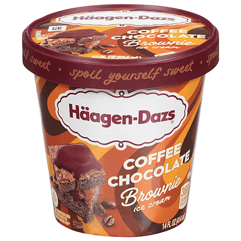 Haagen-Dazs Coffee Chocolate Brownie Ice Cream view 1