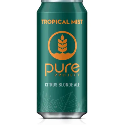 Pure Project Tropical Mist Citrusy Blonde Ale 4 Pack 16 oz Cans