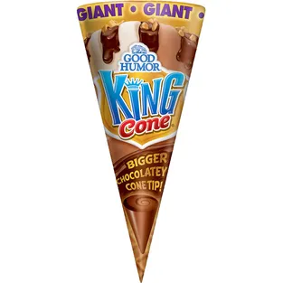Good Humor Giant King Cone Vanilla & Chocolate