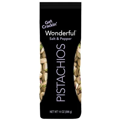 Wonderful Pistachios Salt & Pepper 14 oz Bag
