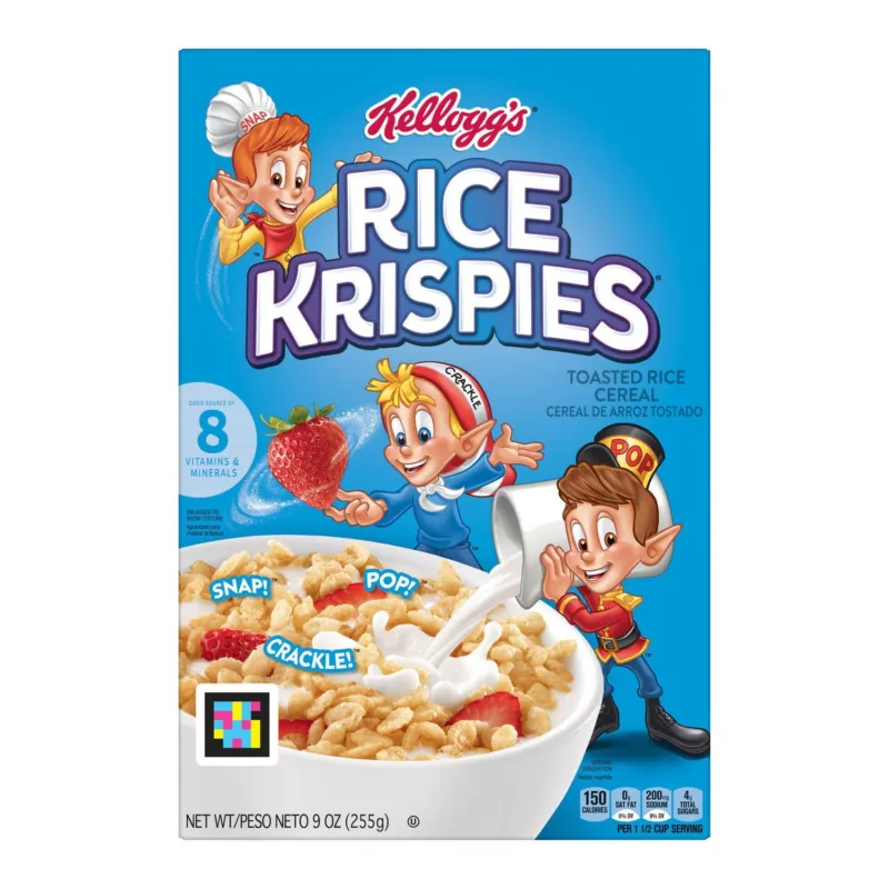 Kellogg's Rice Krispies Cereal Box view 1