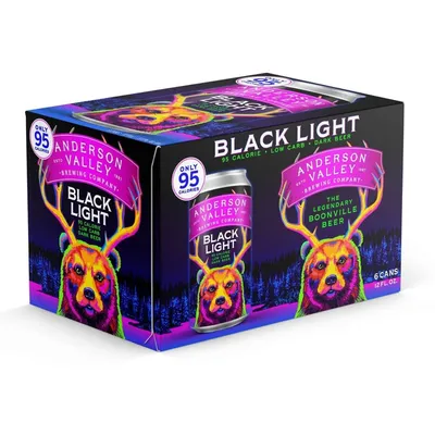 Anderson Valley Black Light Ale 6 Pack 72 oz cans
