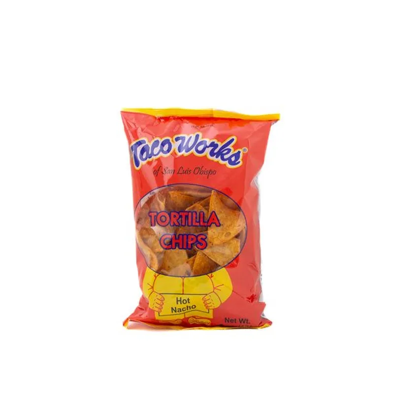 Taco Works Hot Nacho Tortilla Chips Bag view 1