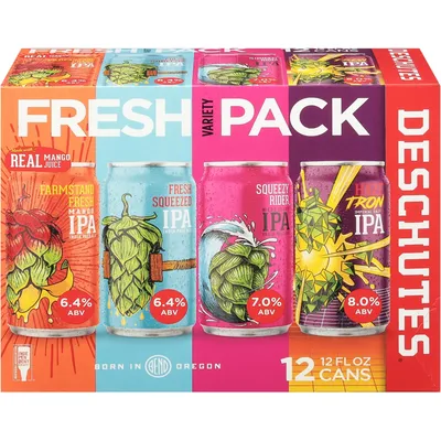 Deschutes Brewery Fresh Pack Variety 12-pack 12 oz cans