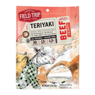 Field Trip Teriyaki Beef Jerky 2.2 oz Bag