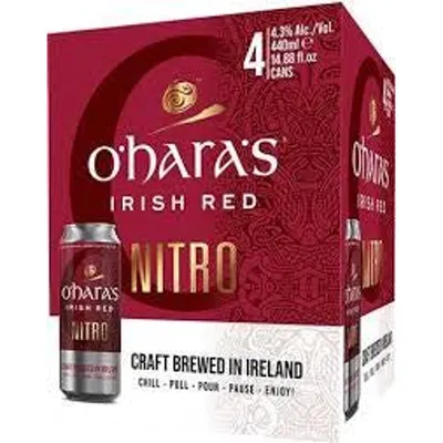 O'Hara's Irish Red Nitro 4 Pack 16 oz Cans
