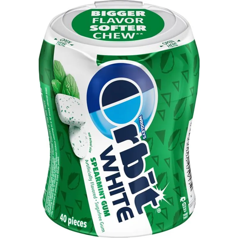 Orbit White Sugarfree Gum Spearmint view 1