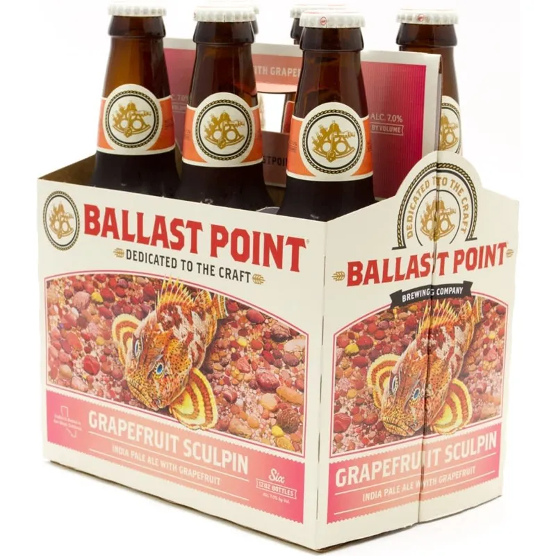 Ballast Point Grapefruit Sculpin IPA view 1