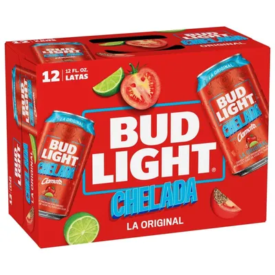 Bud Light Chelada 12 Pack 12 oz Cans