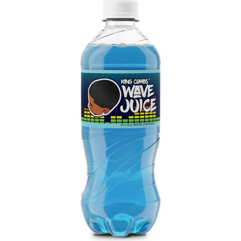 Exotic Pop King Combs Wave Juice Blue Flavor Soda Pop Plastic view 1