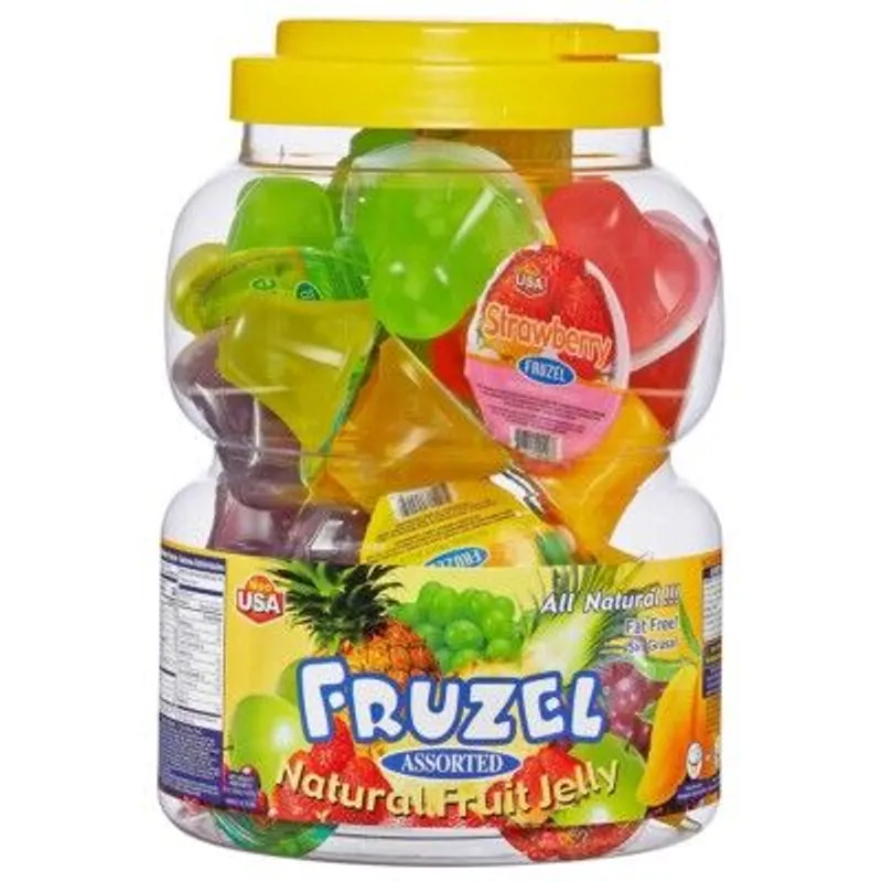 Fruzel Natural Fruit Jelly Strawberry Jar view 1