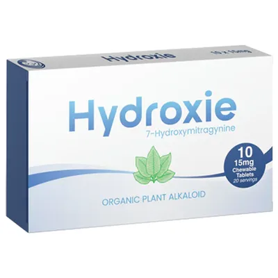 Hydroxie 7-Hydroxymitragynine Chewable Tablets 15mg 20 Pack 10 Boxes