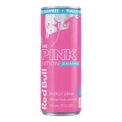 Red Bull Pink Edition Sugar Free Wild Berries 12 oz Can