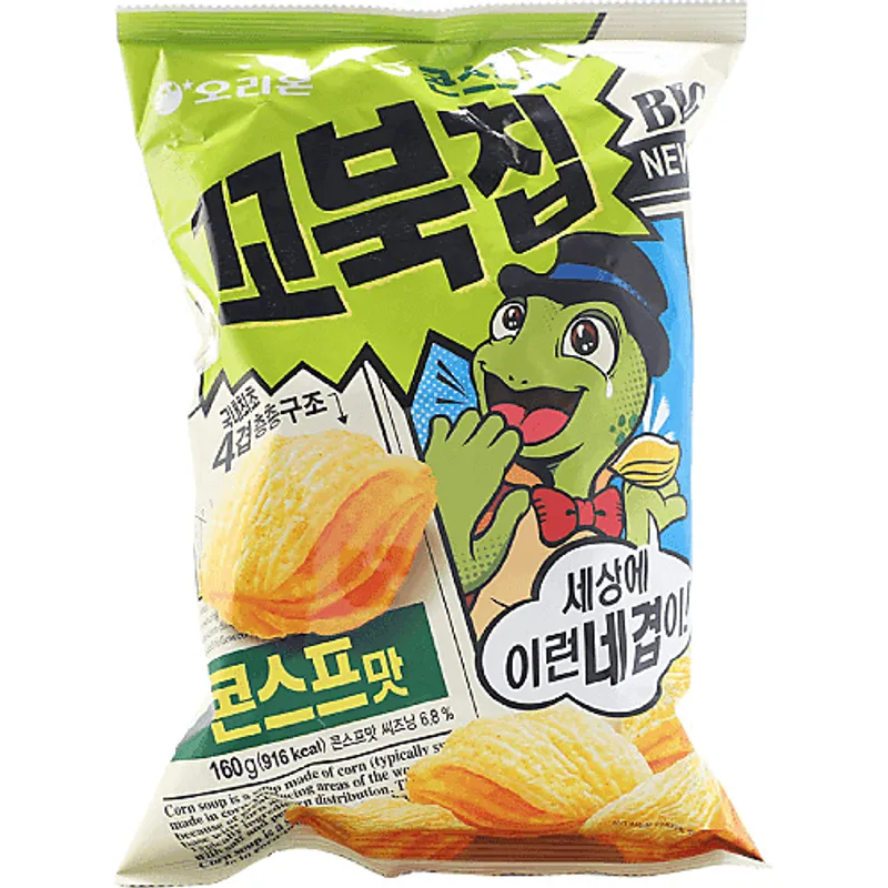 Orion Turtle Chip Sweet Corn Soup Taste view 1