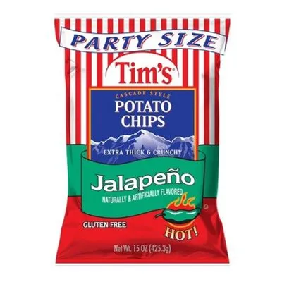 Tim's Jalapeno Potato Chips 4.75 oz Bag