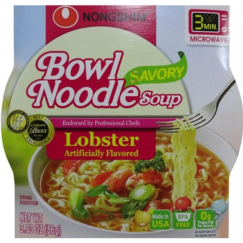Nongshim Bowl Noodle Savory Lobster view 1
