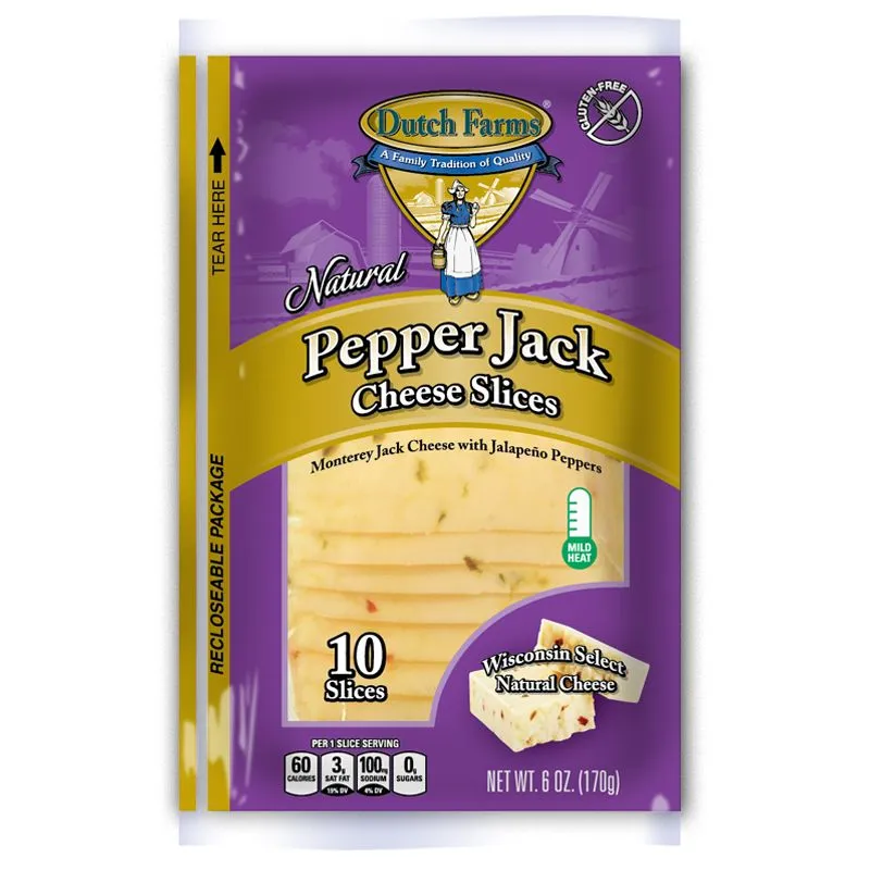 Dutch Farms Pepper Jack Cheese Slices view 1