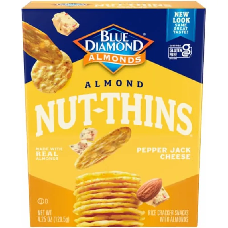 Blue Diamond Almond Nut-Thins Pepper Jack Cheese view 1