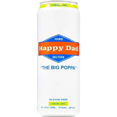 Happy Dad Lemon Lime Hard Seltzer 24oz Can