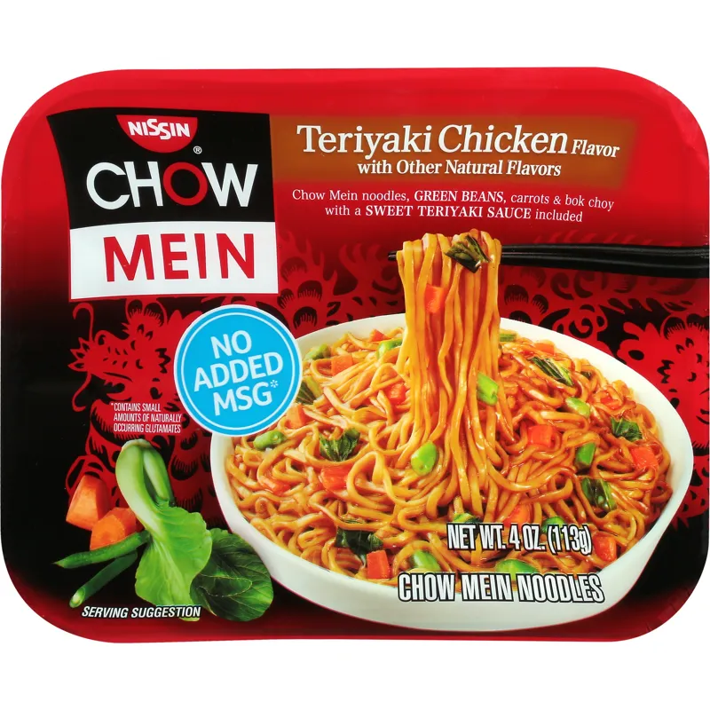 Nissin Premium Teriyaki Chicken Flavor Chow Mein Noodles view 1