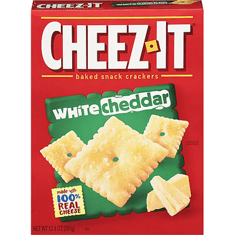 Cheez-It Baked Snack Crackers White Cheddar Box view 1