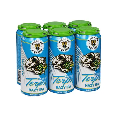 Belching Beaver Tropical Terps Hazy IPA 6 Pack 16 oz Cans