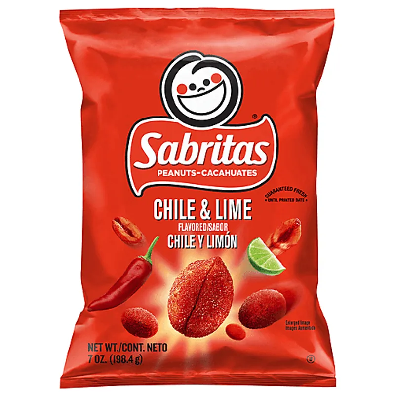 Sabritas Peanuts Chile y Limón flavor Bag view 1