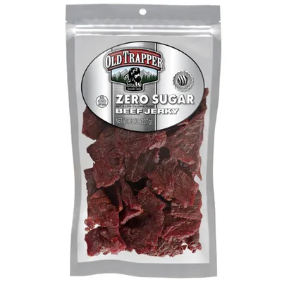 Old Trapper Zero Sugar Beef Jerky 8 oz Bag