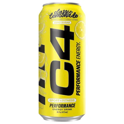C4 Energy Classic Lemonade 16 oz can