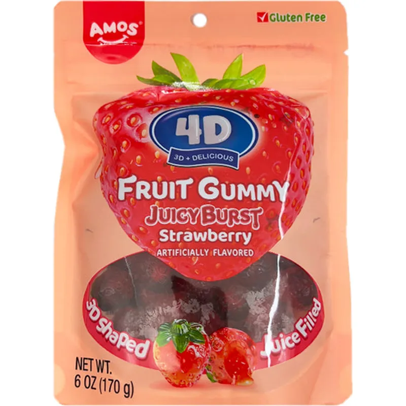 Amos Sweets 4D Gummy Strawberry view 1