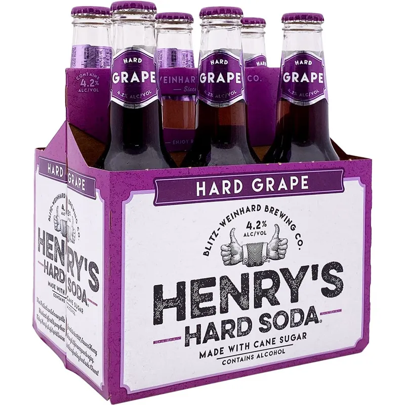 Henry's Hard Grape Hard Soda view 1