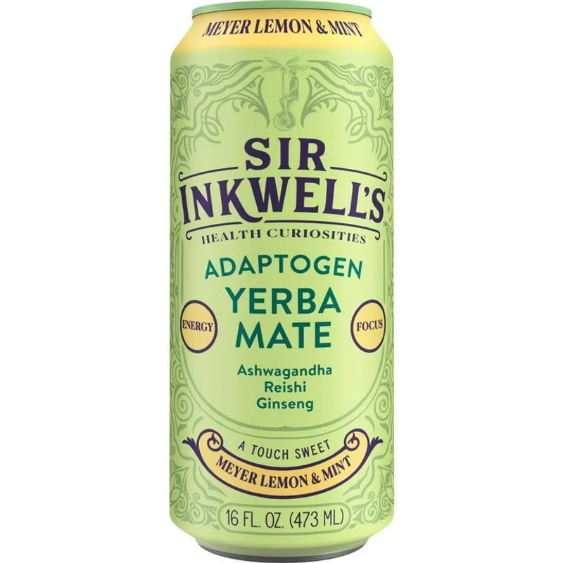 Sir Inkwell's Meyer Lemon & Mint Adaptogen Yerba Mate view 1