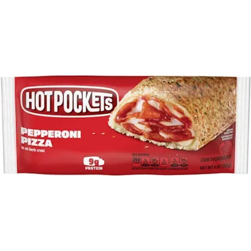 Hot Pockets Pepperoni Pizza Box view 1
