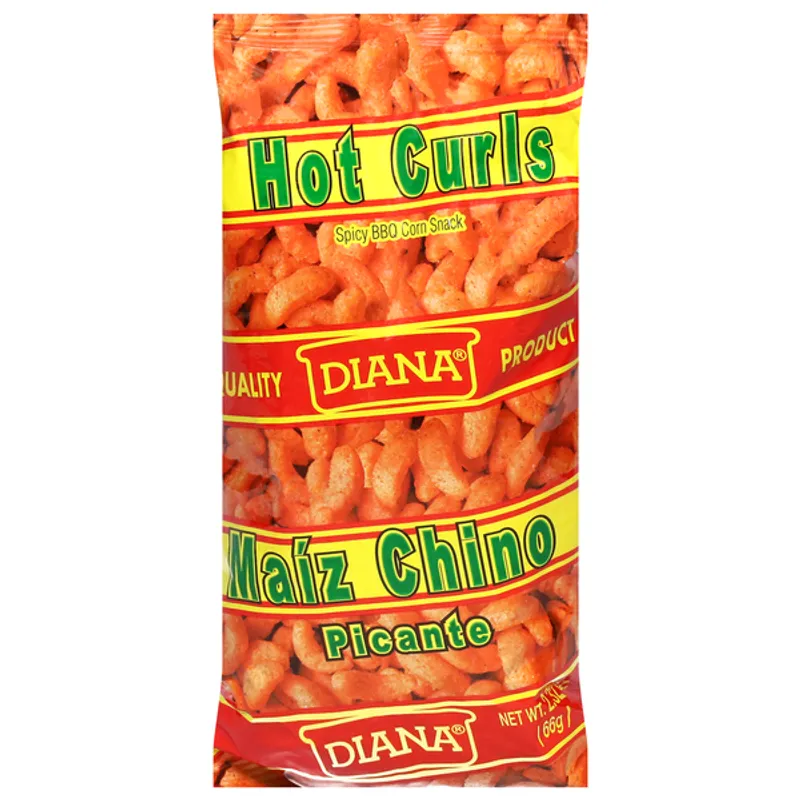Diana Hot Curls Maiz Chino Spicy BBQ Corn Snack view 1