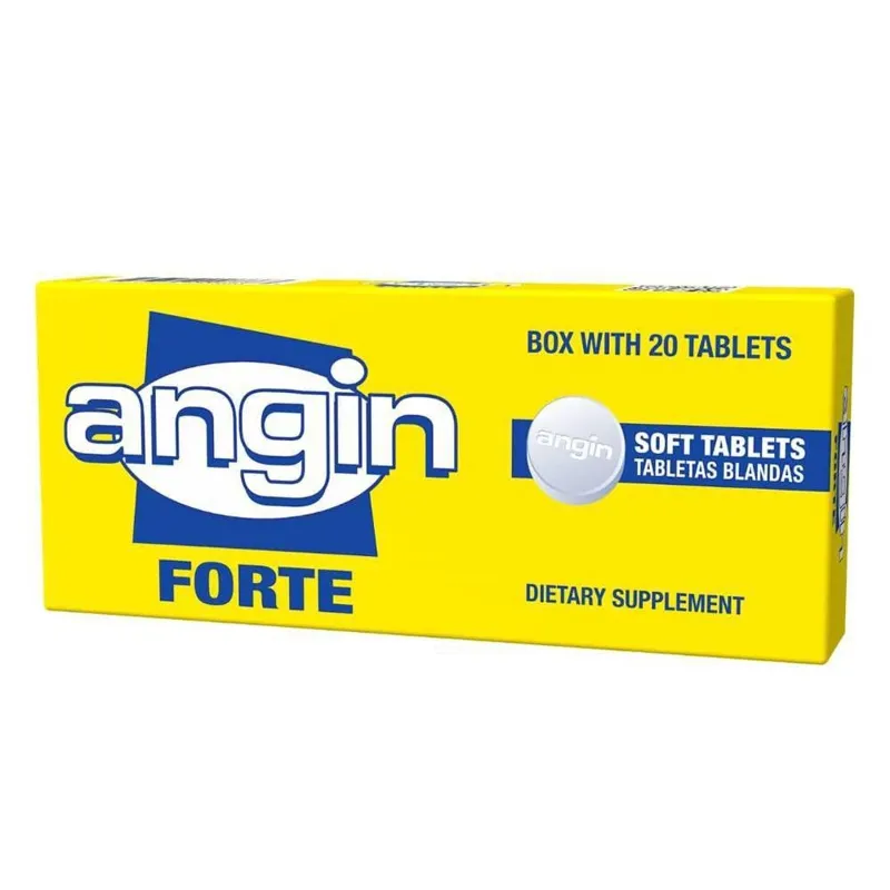 Angin Forte Sore Throat Relief Tablets Box view 1