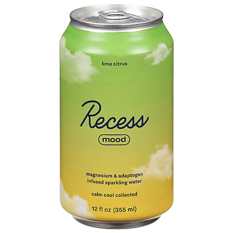 Recess Mood Lime Citrus Sparkling Water view 1